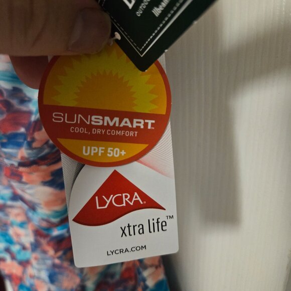 NWT 24W LL Bean Floral Tankini (22" PTP) - Picture 10 of 10